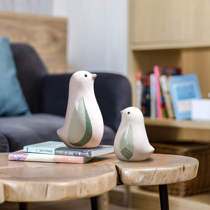 Creative Ceramic Bird Home Decoration Living Room Decoration Office Study Simple and Fashionable Decorations acacuss