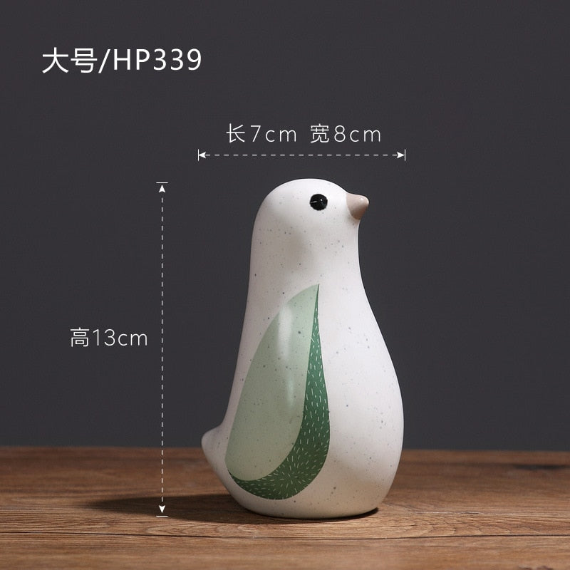 Creative Ceramic Bird Home Decoration Living Room Decoration Office Study Simple and Fashionable Decorations acacuss
