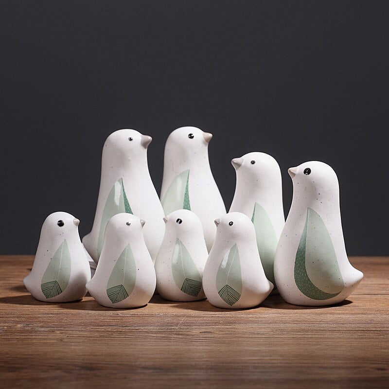 Creative Ceramic Bird Home Decoration Living Room Decoration Office Study Simple and Fashionable Decorations acacuss