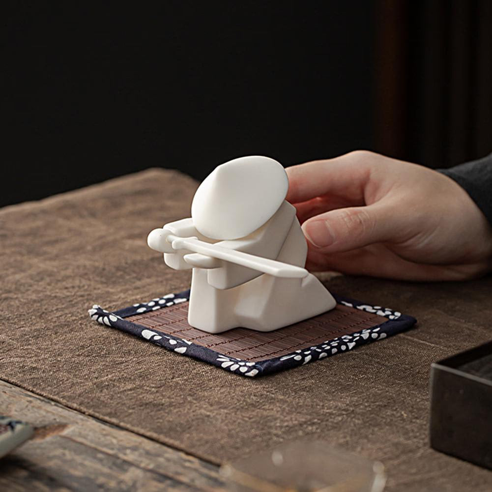 Creative Ceramic Samurai Knight Desktop Ornaments Household Incense Stick Holder Burner Tray acacuss