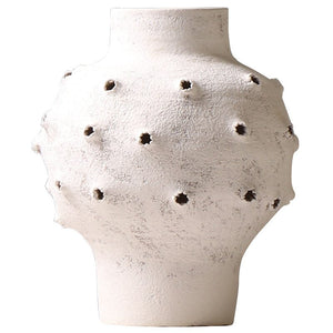 Creative Chinese Pottery Pot Cave Made Old Rough Pottery Vase Designer Model Room Decoration Home Accessories acacuss