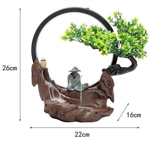 Creative Chinese Reflux Incense Burner Decoration Night Light acacuss