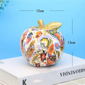 Creative Colorful Apple Ornaments Resin Crafts Home Living Room Cabinet Desktop Fruit Ornaments Gifts Souvenirs Wine Rack Crafts acacuss