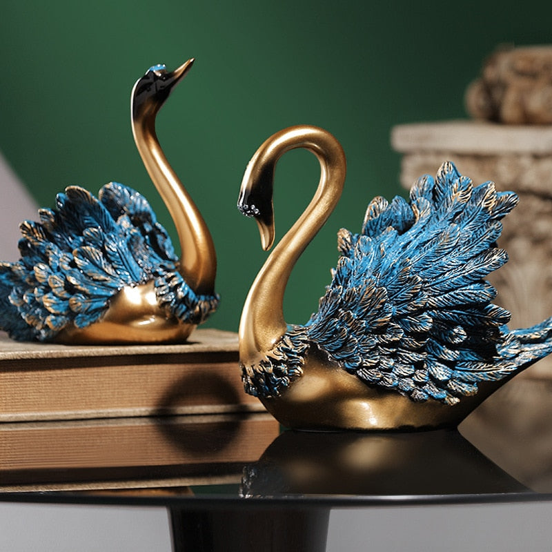 Creative Couple Swan Decorations, Living Room Tables, Meals, Wine Cabinets, Decorations, Gifts acacuss