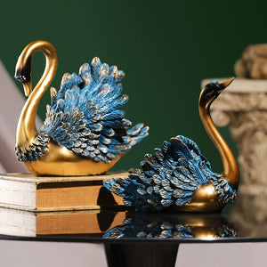Creative Couple Swan Decorations, Living Room Tables, Meals, Wine Cabinets, Decorations, Gifts acacuss
