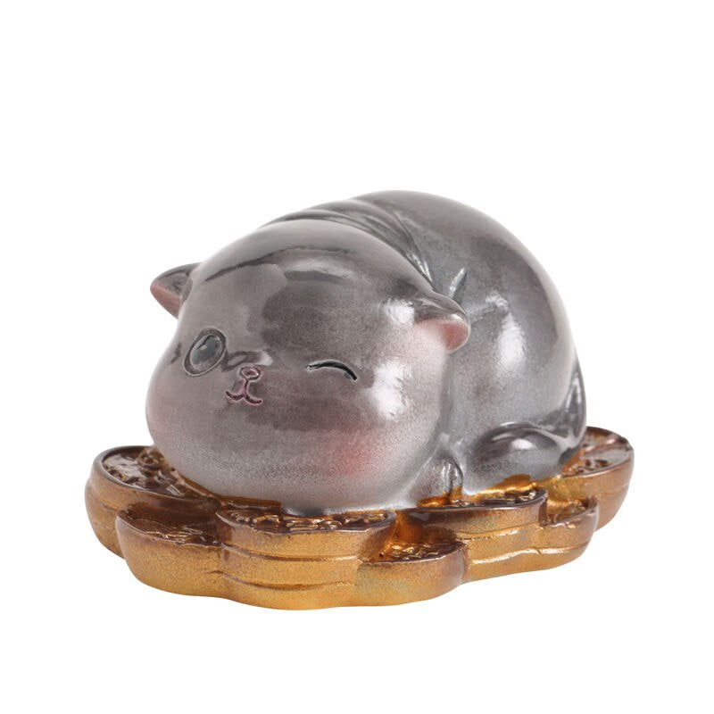 Creative Cute Cat Color-changing Tea Pet Tea Soup Can Be Raised for Home Decoration Ornaments acacuss