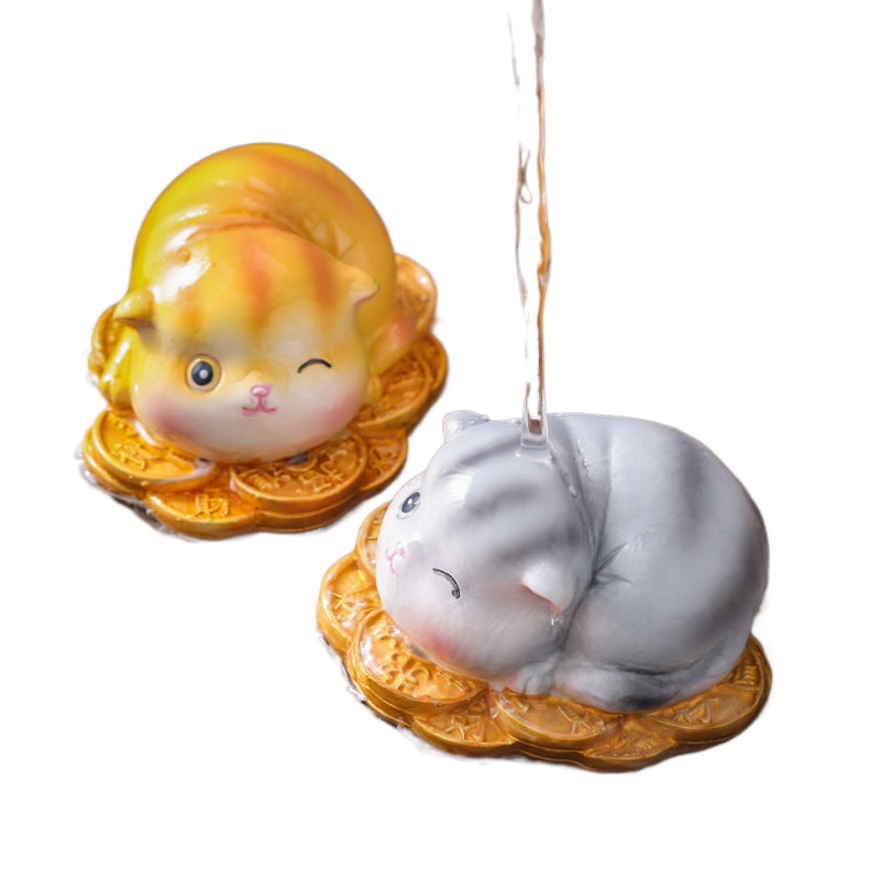 Creative Cute Cat Color-changing Tea Pet Tea Soup Can Be Raised for Home Decoration Ornaments acacuss