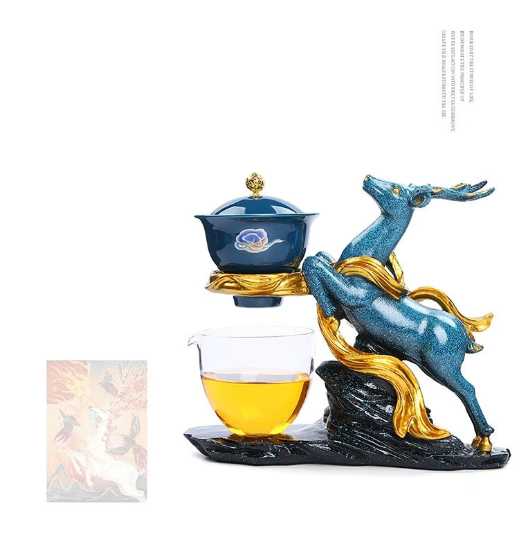 Creative Deer Glass Teapot Heat-resistant Glass Teapot Infuser Tea Drip Pot acacuss