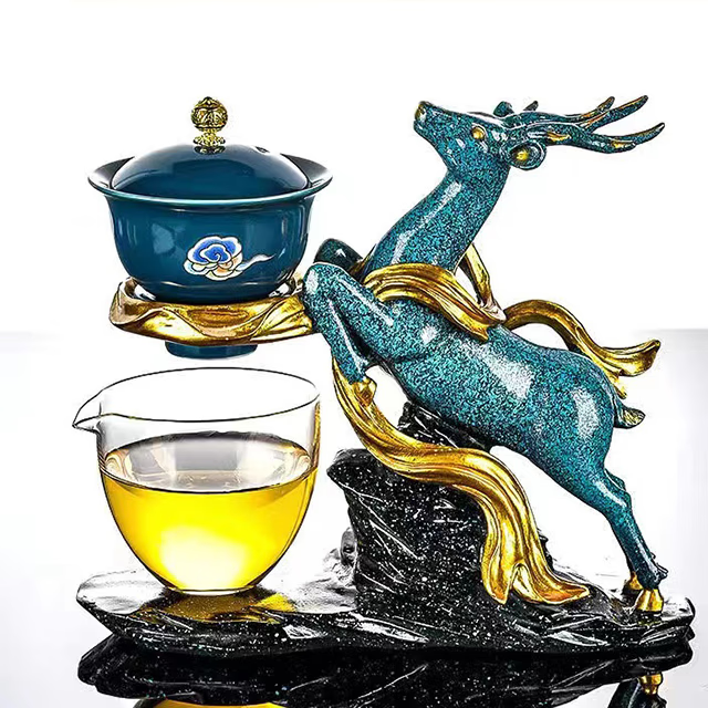 Creative Deer Glass Teapot Heat-resistant Glass Teapot Infuser Tea Drip Pot acacuss