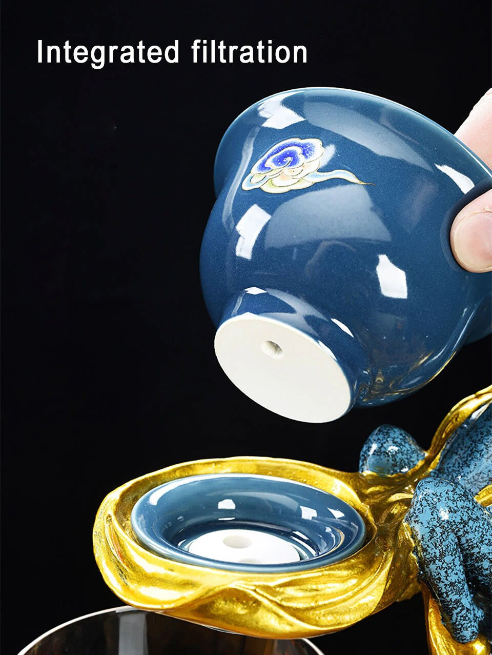 Creative Deer Glass Teapot Heat-resistant Glass Teapot Infuser Tea Drip Pot acacuss