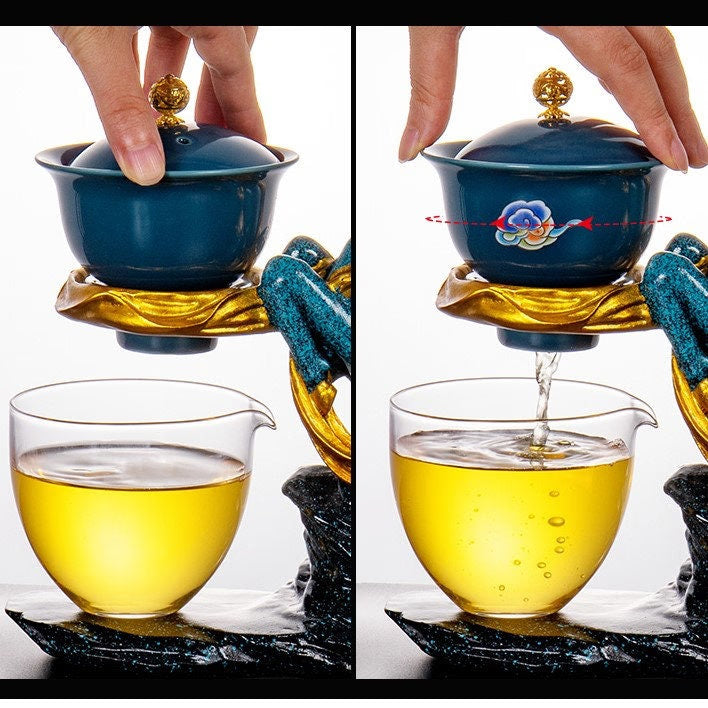Creative Deer Glass Teapot Heat-resistant Glass Teapot Infuser Tea Drip Pot acacuss