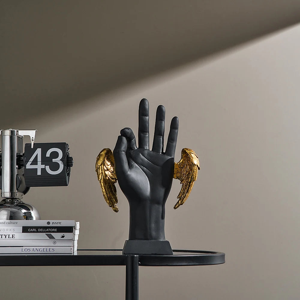 Creative Desk Ornament Living Room Decorations Modern Resin Craft Home OK Gesture Statue Aesthetics Hand Sculpture and Figurines acacuss