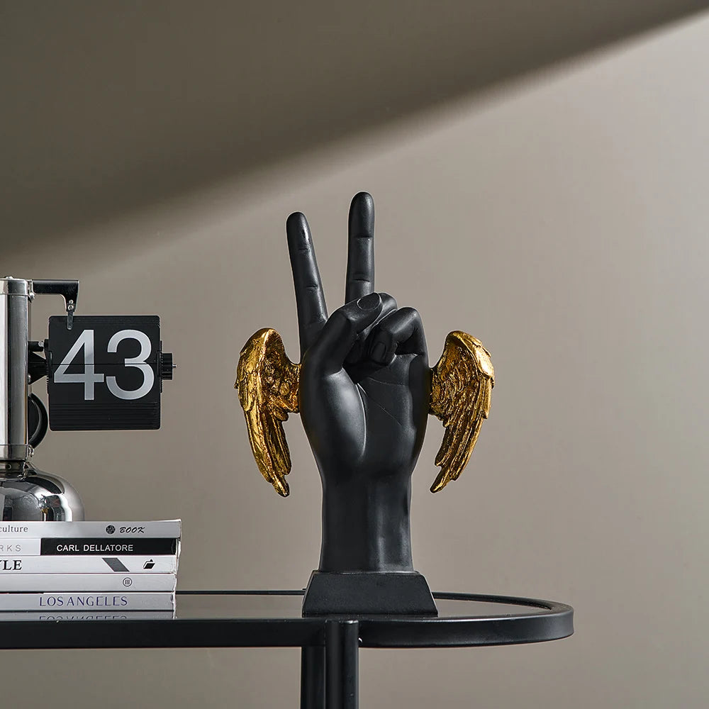 Creative Desk Ornament Living Room Decorations Modern Resin Craft Home OK Gesture Statue Aesthetics Hand Sculpture and Figurines acacuss