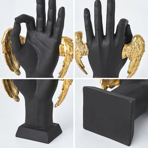 Creative Desk Ornament Living Room Decorations Modern Resin Craft Home OK Gesture Statue Aesthetics Hand Sculpture and Figurines acacuss