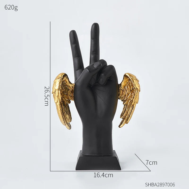 Creative Desk Ornament Living Room Decorations Modern Resin Craft Home OK Gesture Statue Aesthetics Hand Sculpture and Figurines acacuss