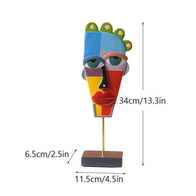 Creative European Style Crafts Bookshelf TV Bracket Decoration Handmade Sculpture Resin Abstract Sculpture Home Desk Decoration acacuss