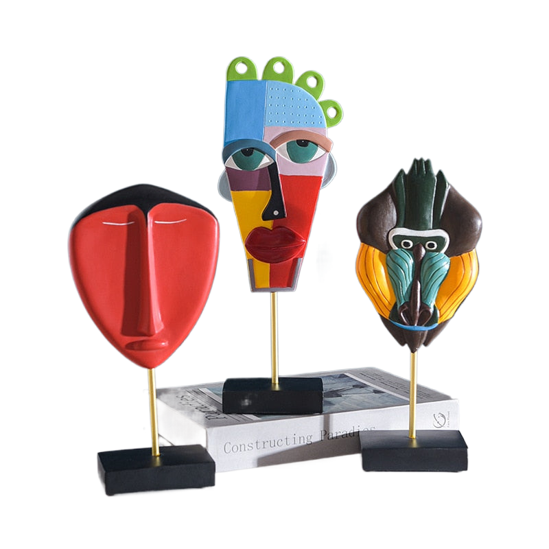 Creative European Style Crafts Bookshelf TV Bracket Decoration Handmade Sculpture Resin Abstract Sculpture Home Desk Decoration acacuss