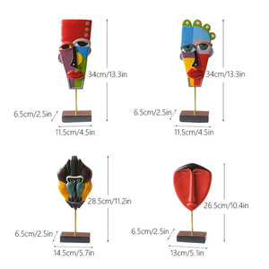 Creative European Style Crafts Bookshelf TV Bracket Decoration Handmade Sculpture Resin Abstract Sculpture Home Desk Decoration acacuss
