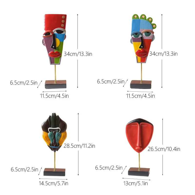 Creative European Style Crafts Bookshelf TV Bracket Decoration Handmade Sculpture Resin Abstract Sculpture Home Desk Decoration acacuss