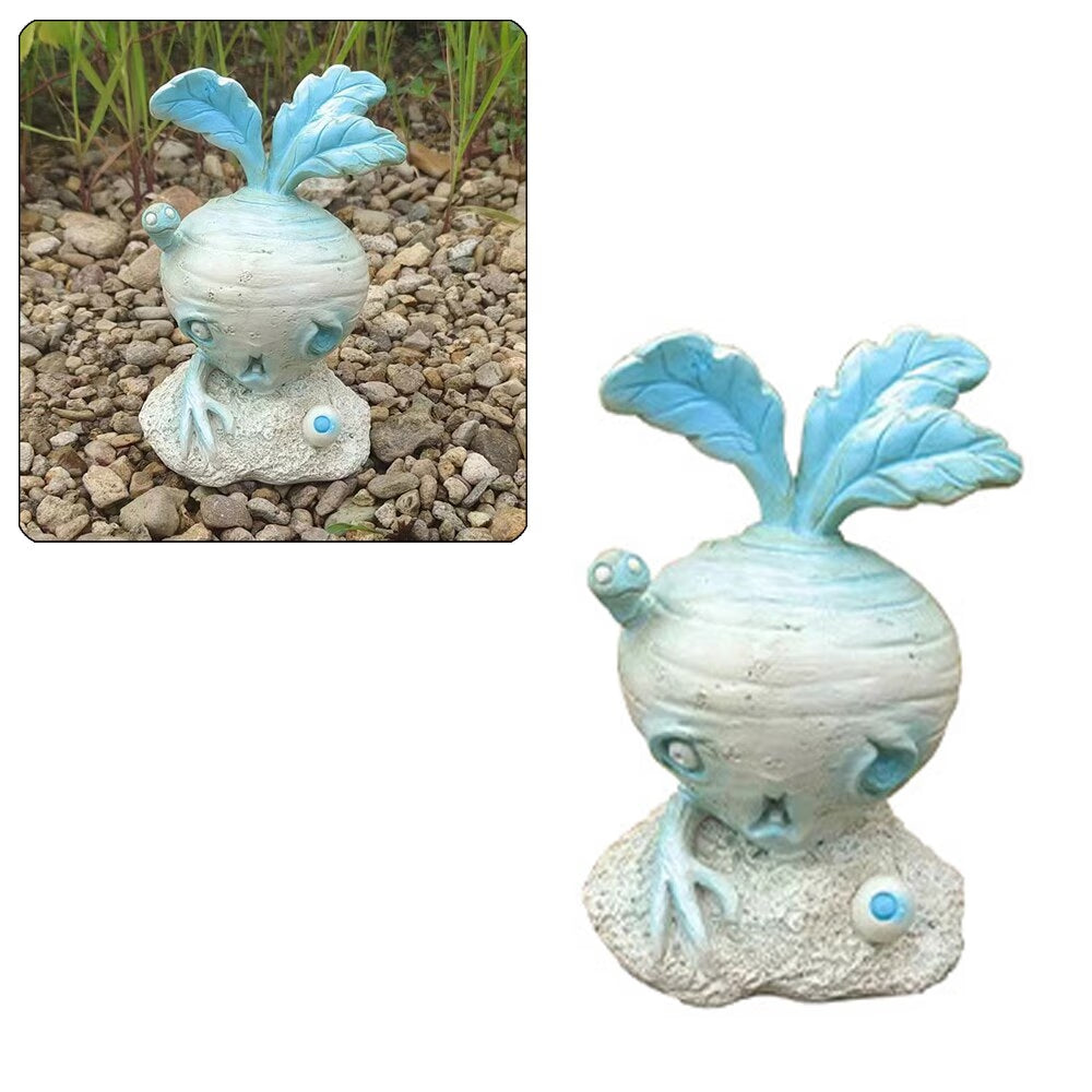 Creative Fruit and Vegetable Zombie Decorative Figurines Halloween Decoration Crafts Ornament Garden Home Decoration Accessories acacuss
