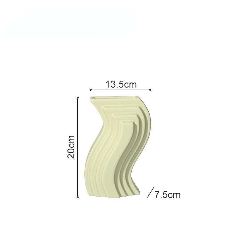 Creative Geometric Abstract Ceramic Vase Modern Design Living Room Porch Wine Cabinet Decoration Ornaments Home Decoration acacuss
