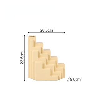 Creative Geometric Abstract Ceramic Vase Modern Design Living Room Porch Wine Cabinet Decoration Ornaments Home Decoration acacuss