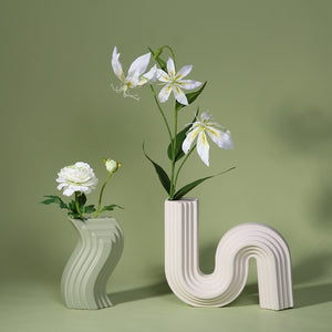 Creative Geometric Abstract Ceramic Vase Modern Design Living Room Porch Wine Cabinet Decoration Ornaments Home Decoration acacuss