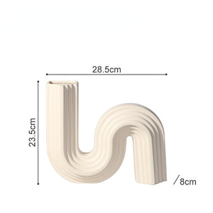 Creative Geometric Abstract Ceramic Vase Modern Design Living Room Porch Wine Cabinet Decoration Ornaments Home Decoration acacuss