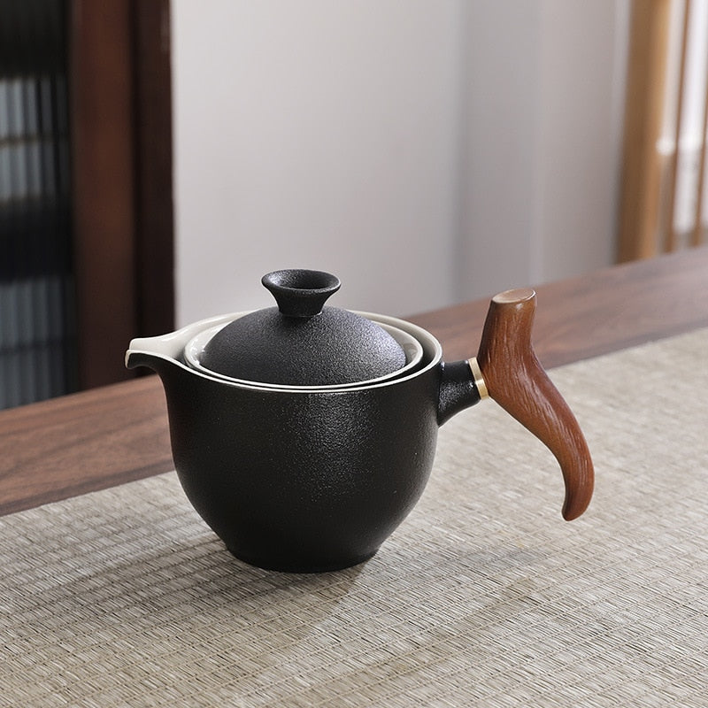 Creative Glass Ceramic Chinese Kung Fu Tea set Travel Tea Set Teaware Sets Teapot For Tea Teapot Tea Cup Set Tea Maker Infuser acacuss