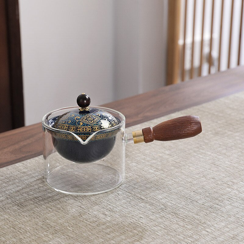 Creative Glass Ceramic Chinese Kung Fu Tea set Travel Tea Set Teaware Sets Teapot For Tea Teapot Tea Cup Set Tea Maker Infuser acacuss