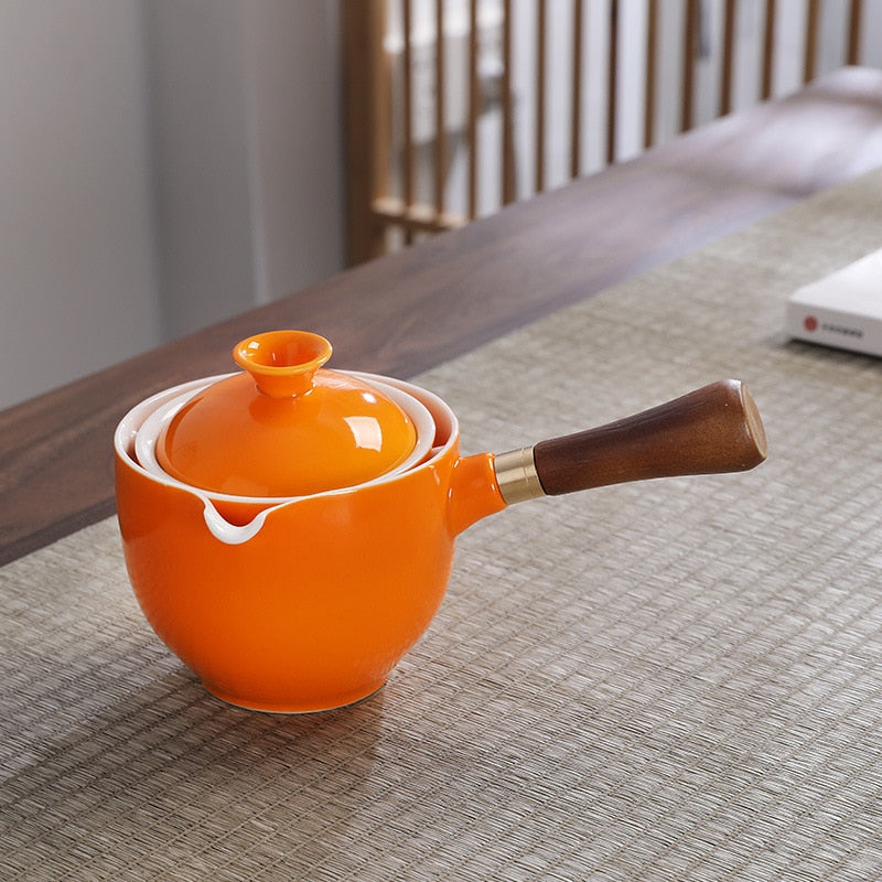 Creative Glass Ceramic Chinese Kung Fu Tea set Travel Tea Set Teaware Sets Teapot For Tea Teapot Tea Cup Set Tea Maker Infuser acacuss