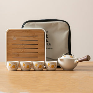Creative Glass Ceramic Chinese Kung Fu Tea set Travel Tea Set Teaware Sets Teapot For Tea Teapot Tea Cup Set Tea Maker Infuser acacuss
