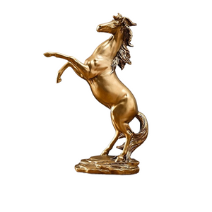 Creative Gold Silver Black Horse Resin Sculpture, Horse Model Home Decor Animal Decoration Living Room Office Craft Decoration acacuss