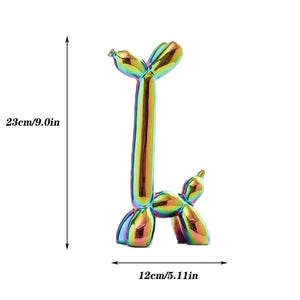 Creative Long Neck Balloon Dog Abstract Ceramic Ornaments Sculpture Study Room Statue Home Office Accessories Decoration Gift acacuss