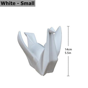 Creative Modern Bird Statue Abstract Ceramic Origami Animal Sculpture Office Living Room Desktop Decorations Home Decor Figurine acacuss