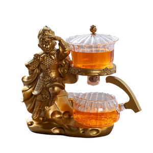 Creative Monkey King Glass Tea Set Automatic Teapot Tea Heat-resistant Kungfu Tea Drinking Tea Make Pu'er Tea Infuser acacuss