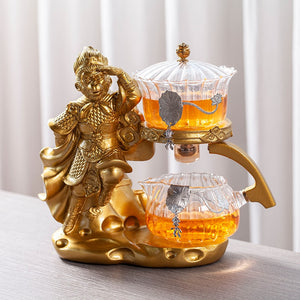 Creative Monkey King Glass Tea Set Automatic Teapot Tea Heat-resistant Kungfu Tea Drinking Tea Make Pu'er Tea Infuser acacuss