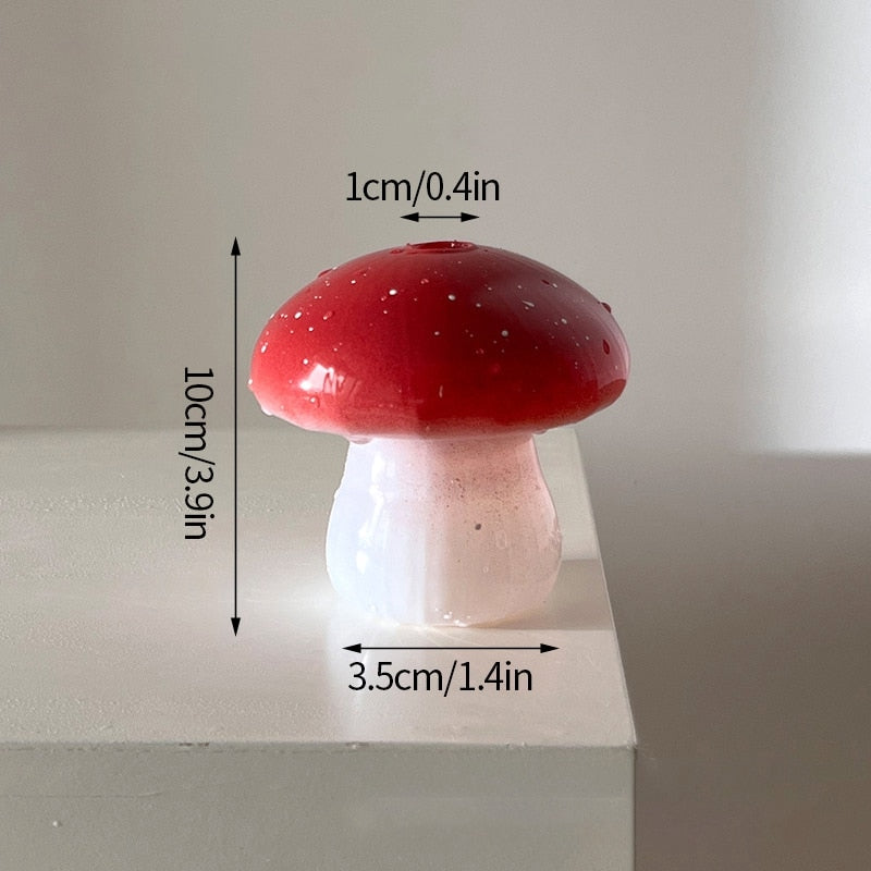 Creative Mushroom Glass Vase Plant Hydroponic Terrarium Art Plant Hydroponic Table Vase Glass Crafts DIY Aromatherapy Bottle acacuss