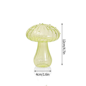 Creative Mushroom Glass Vase Plant Hydroponic Terrarium Art Plant Hydroponic Table Vase Glass Crafts DIY Aromatherapy Bottle acacuss