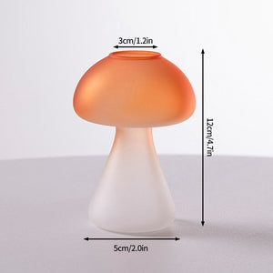 Creative Mushroom Glass Vase Plant Hydroponic Terrarium Art Plant Hydroponic Table Vase Glass Crafts DIY Aromatherapy Bottle acacuss