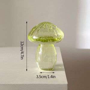 Creative Mushroom Glass Vase Plant Hydroponic Terrarium Art Plant Hydroponic Table Vase Glass Crafts DIY Aromatherapy Bottle acacuss