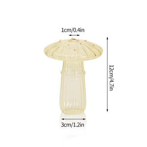 Creative Mushroom Glass Vase Plant Hydroponic Terrarium Art Plant Hydroponic Table Vase Glass Crafts DIY Aromatherapy Bottle acacuss