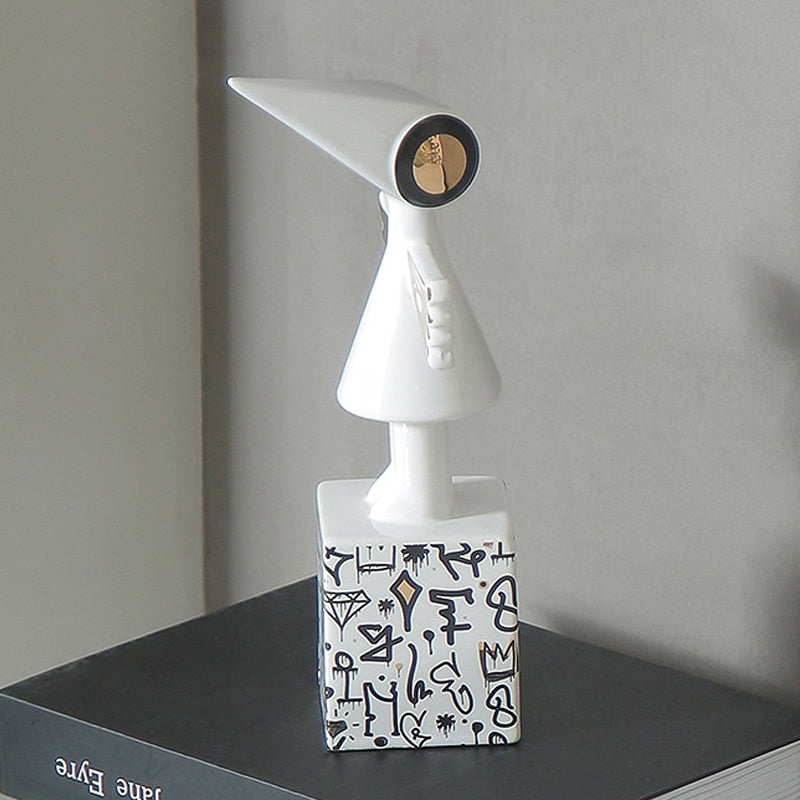 Creative New Product Monument Valley Ida Raven Statue Ceramic Hand-painted Modern Desk Decoration Decoration Living Room Home acacuss