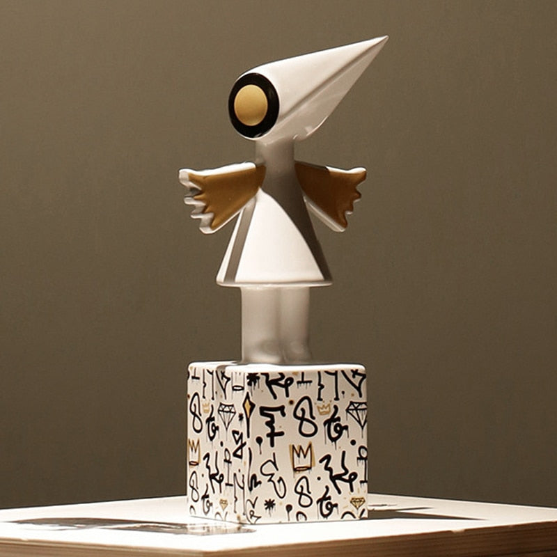 Creative New Product Monument Valley Ida Raven Statue Ceramic Hand-painted Modern Desk Decoration Decoration Living Room Home acacuss