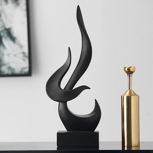 Creative Nordic Modern Abstract Art Statue Ornaments Home Figurines Living Room Office Desktop  Sculpture Garden Decoration acacuss