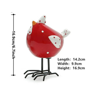 Creative Nordic Porcelain Chicken Ornaments, Christmas Decorations for Home, Cute Room Decoration Accessories, 2023 acacuss