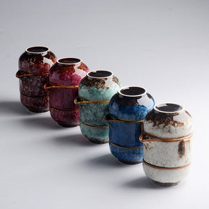 Creative One Pot And Two Cups Simple Tea Set Gift Set - Kung fu tea set for travel with Tea Bag acacuss