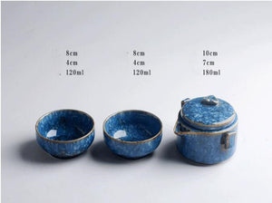 Creative One Pot And Two Cups Simple Tea Set Gift Set - Kung fu tea set for travel with Tea Bag acacuss