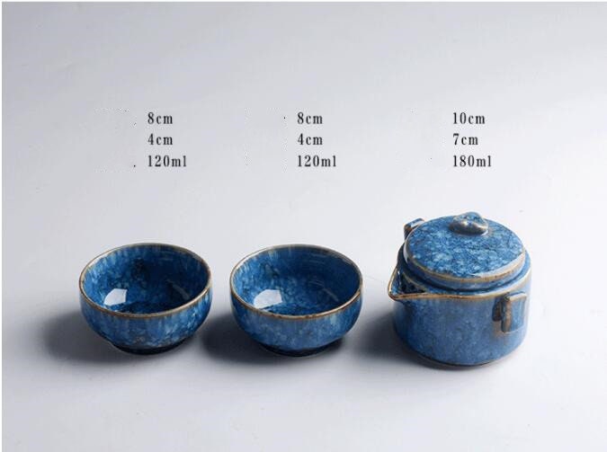 Creative One Pot And Two Cups Simple Tea Set Gift Set - Kung fu tea set for travel with Tea Bag acacuss