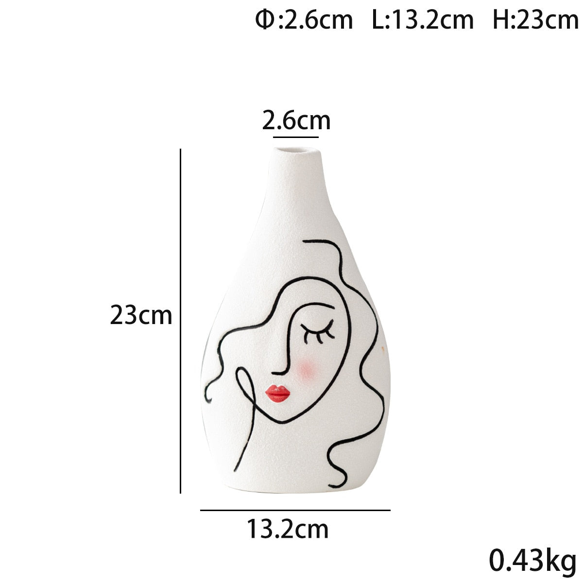 Creative Painting Art Vase Home Decoration Crafts Aesthetic Interior Desktop Ornament Ceramic Vases for Flowers Arrangement Gift acacuss